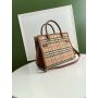Burberry Check and leather Tote